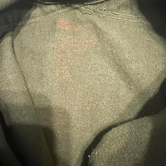 Vintage Olive Wool Field Jacket1950s Military WorkwearBoxy Utility Coat